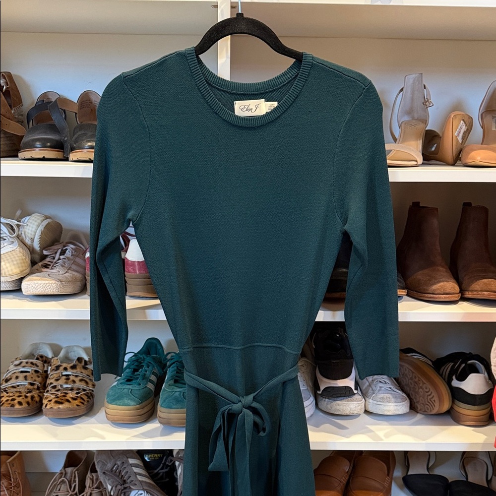 Eliza J Teal Knit Sweater